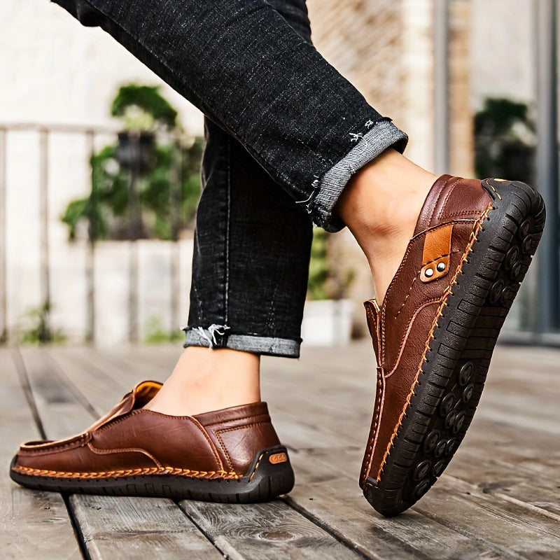Orthopedic leather leisure shoes- Jarno