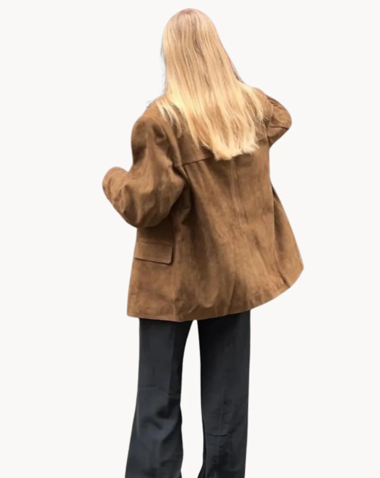 Lily | luxury camel suede women's blazer