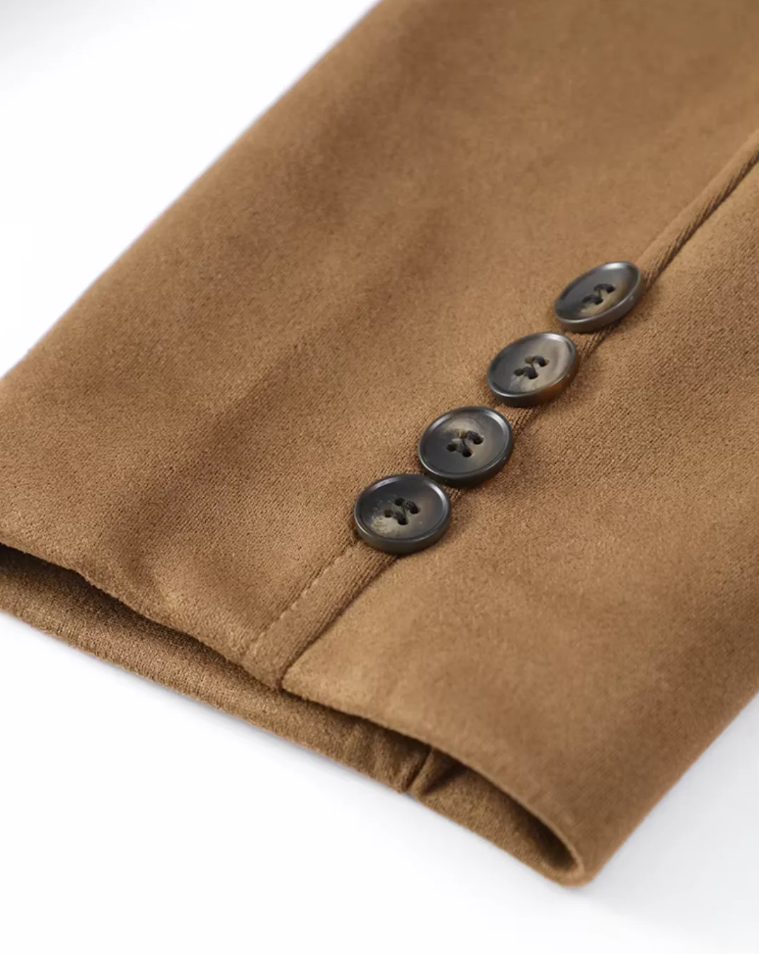 Lily | luxury camel suede women's blazer