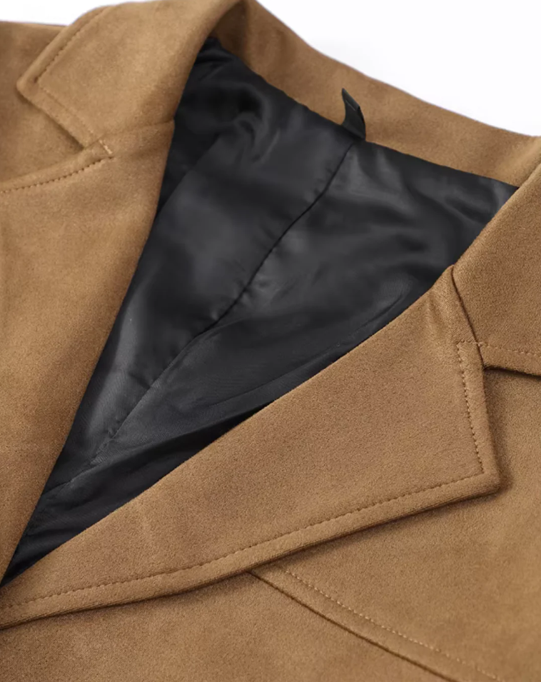 Lily | luxury camel suede women's blazer