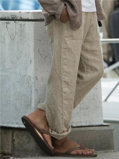 Jaxen - stylish linen trousers for men