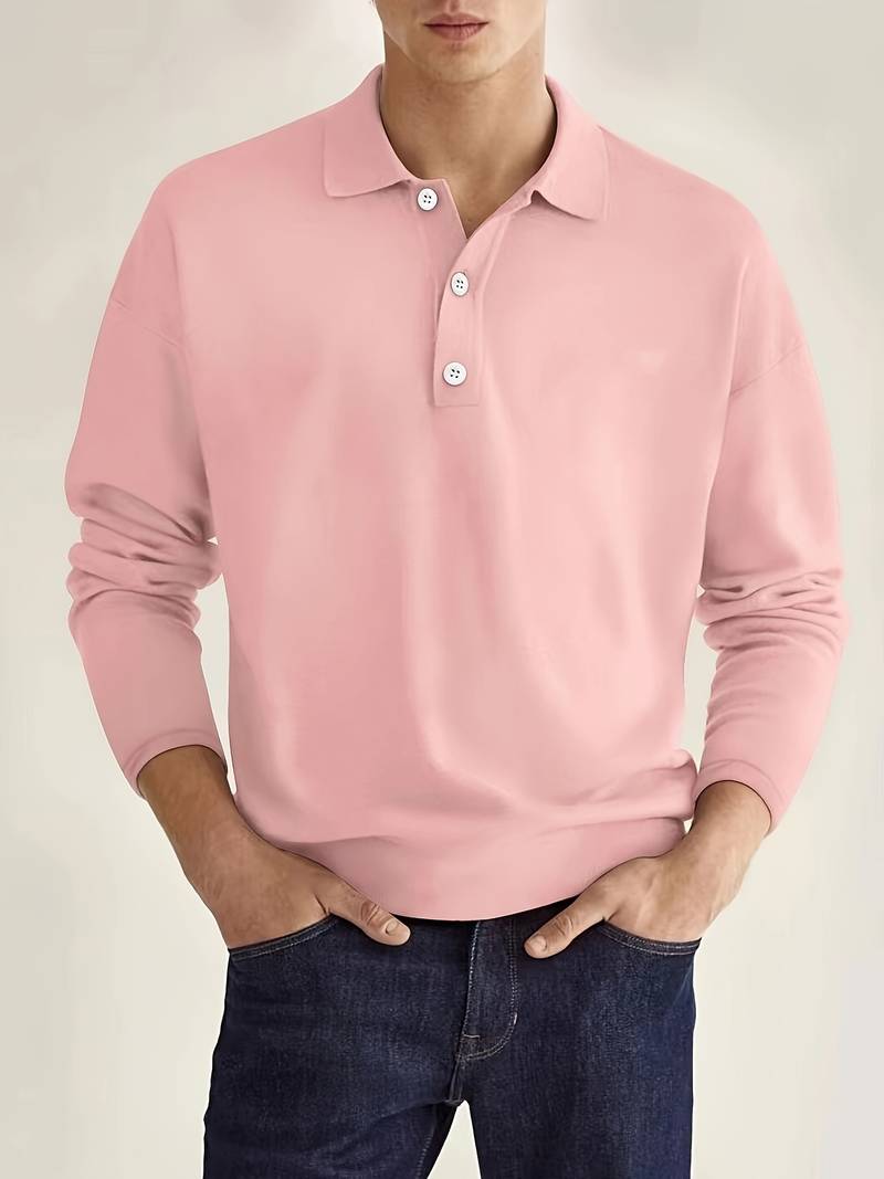 Joshua – comfortable stretch long sleeve golf shirt