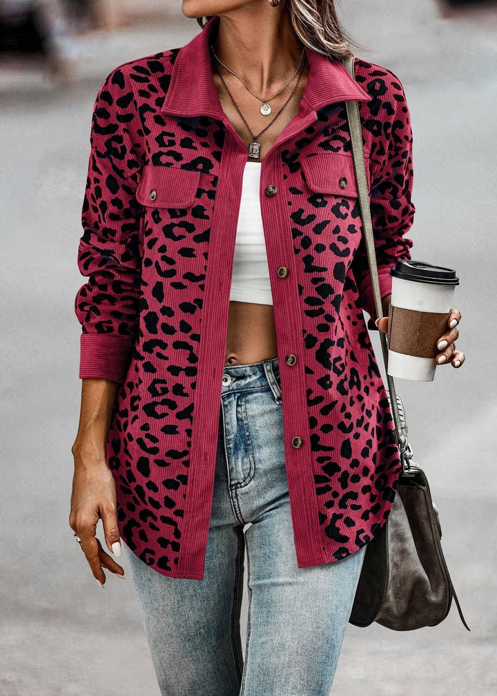 Krystal - leopard jacket for women