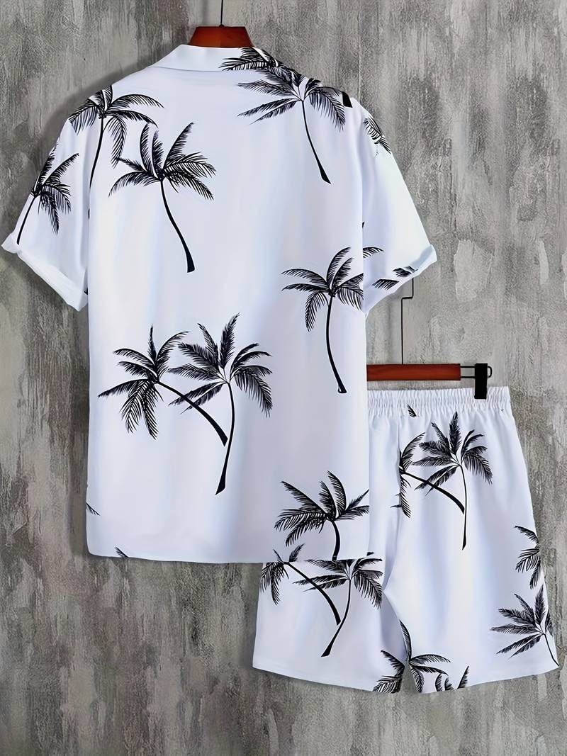 Mason - coconut tree print 2-piece summer set