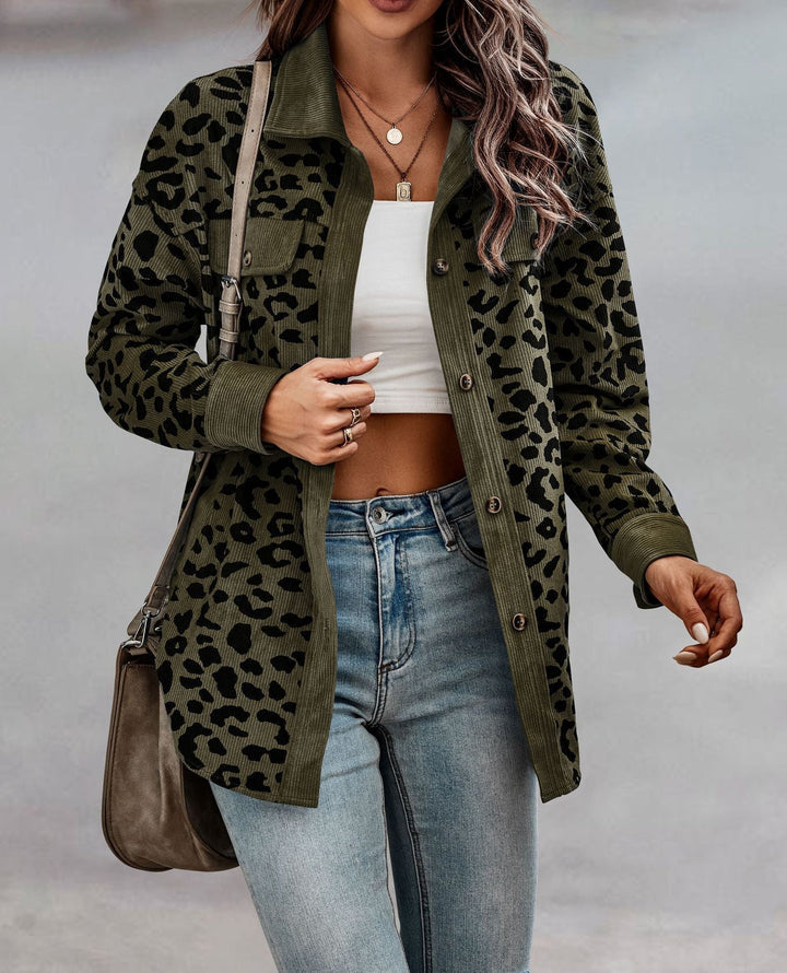 Krystal - leopard jacket for women