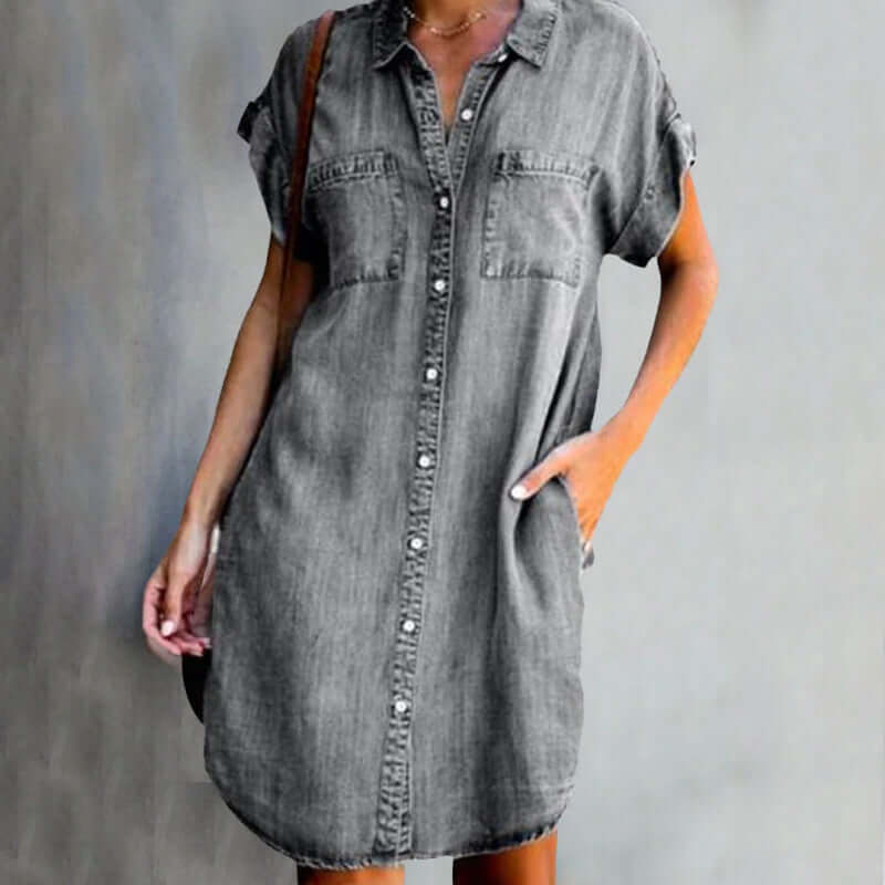 Dress made of denim fabric - zula