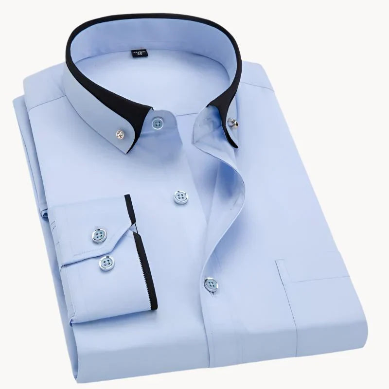 Isaak - timeless elegance and all-day comfort men's long sleeve shirt