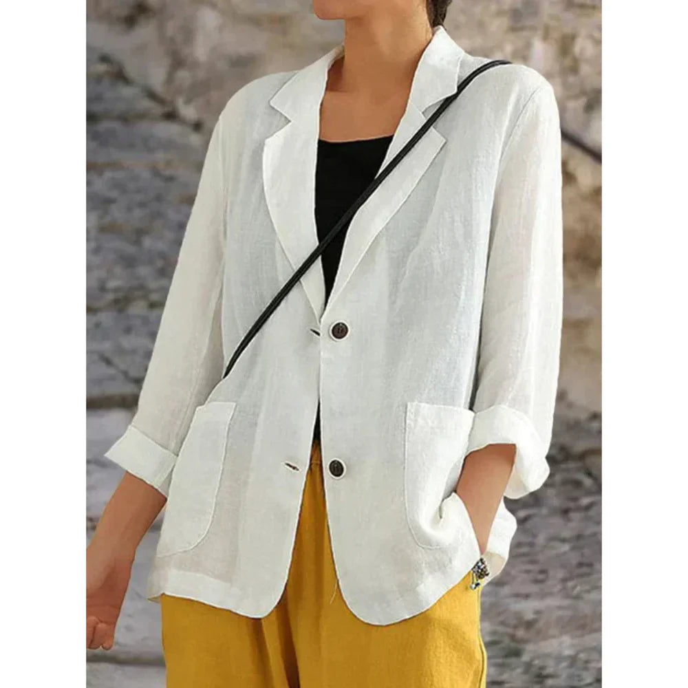 Margit | sophisticated stylish linen blazer