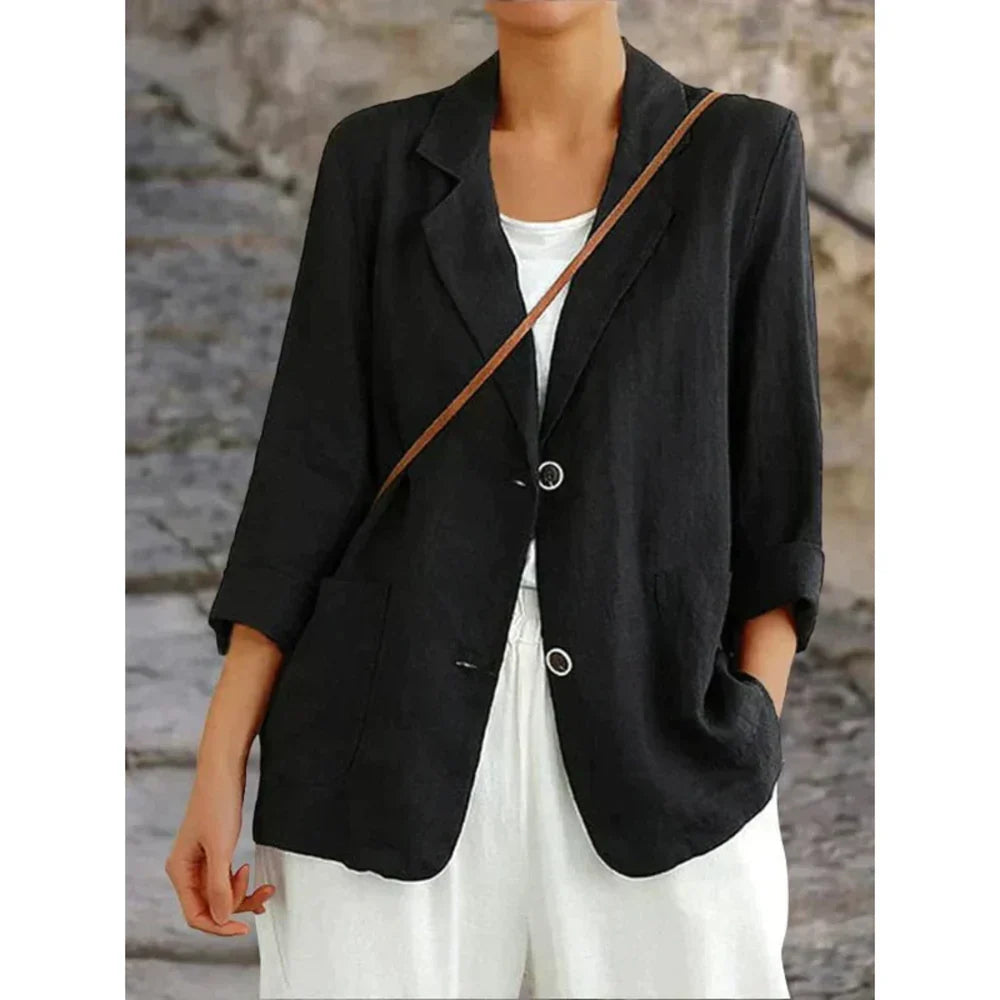 Margit | sophisticated stylish linen blazer