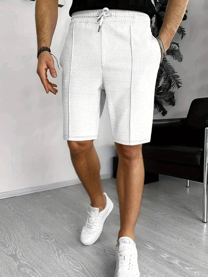 Oliver – waffle knit sports shorts for men