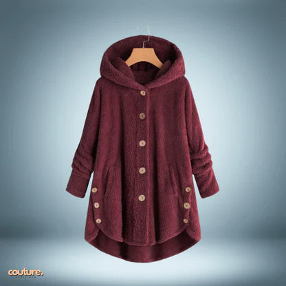 Teddy jacket - with buttons and hood