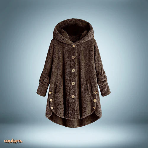 Teddy jacket - with buttons and hood