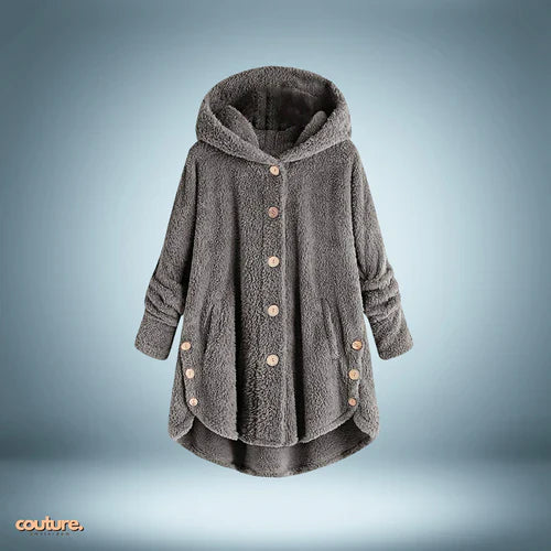 Teddy jacket - with buttons and hood