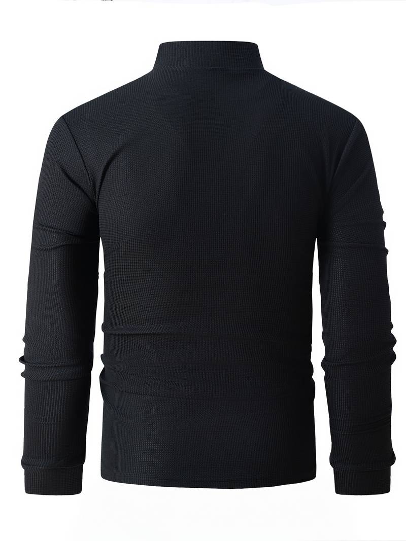 Mason long sleeve shirt with stand-up collar