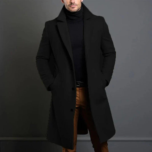 High quality wool coat for men