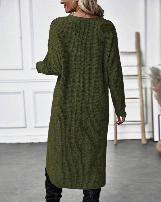 Cela - solid color sweater dress