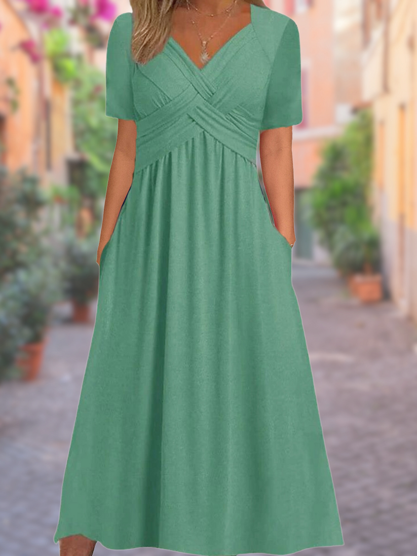 Stella - summer dress with v-neck