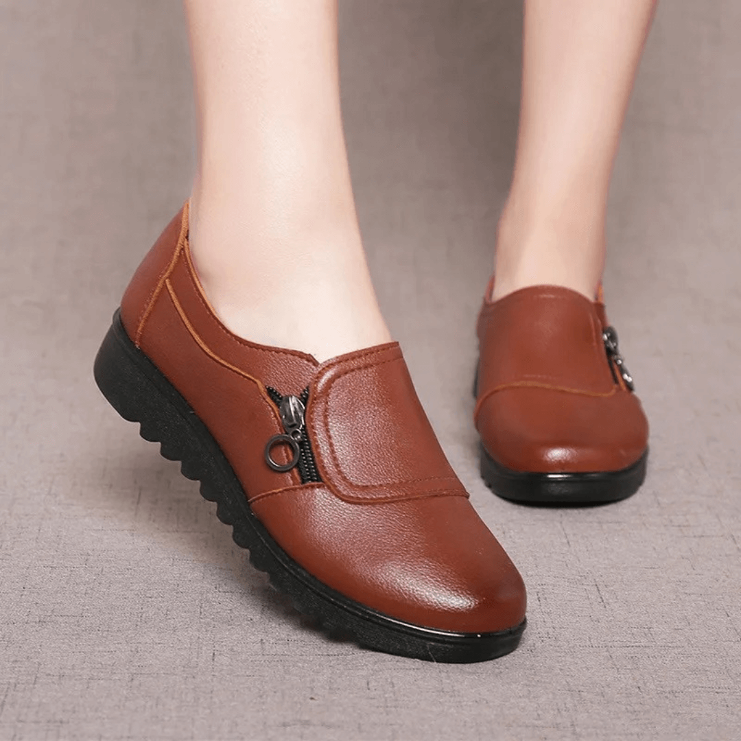 Orthopedic leather shoes - amazhia