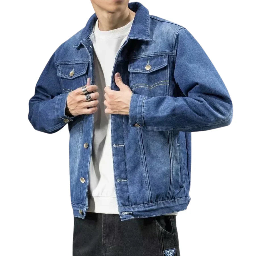 Cordell - denim jacket with thick wool lining