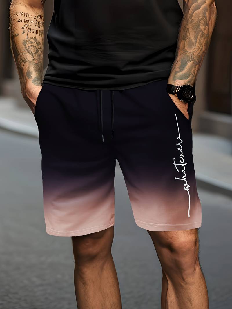 Liam – midnight blue gradient shorts