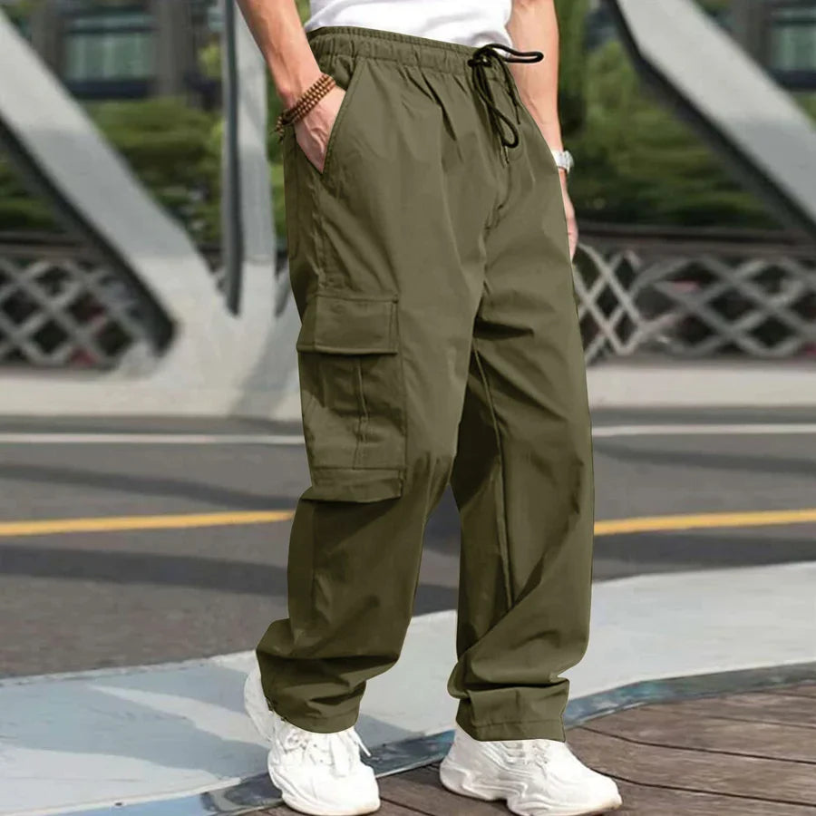 Harris - loose cargo pants with drawstring