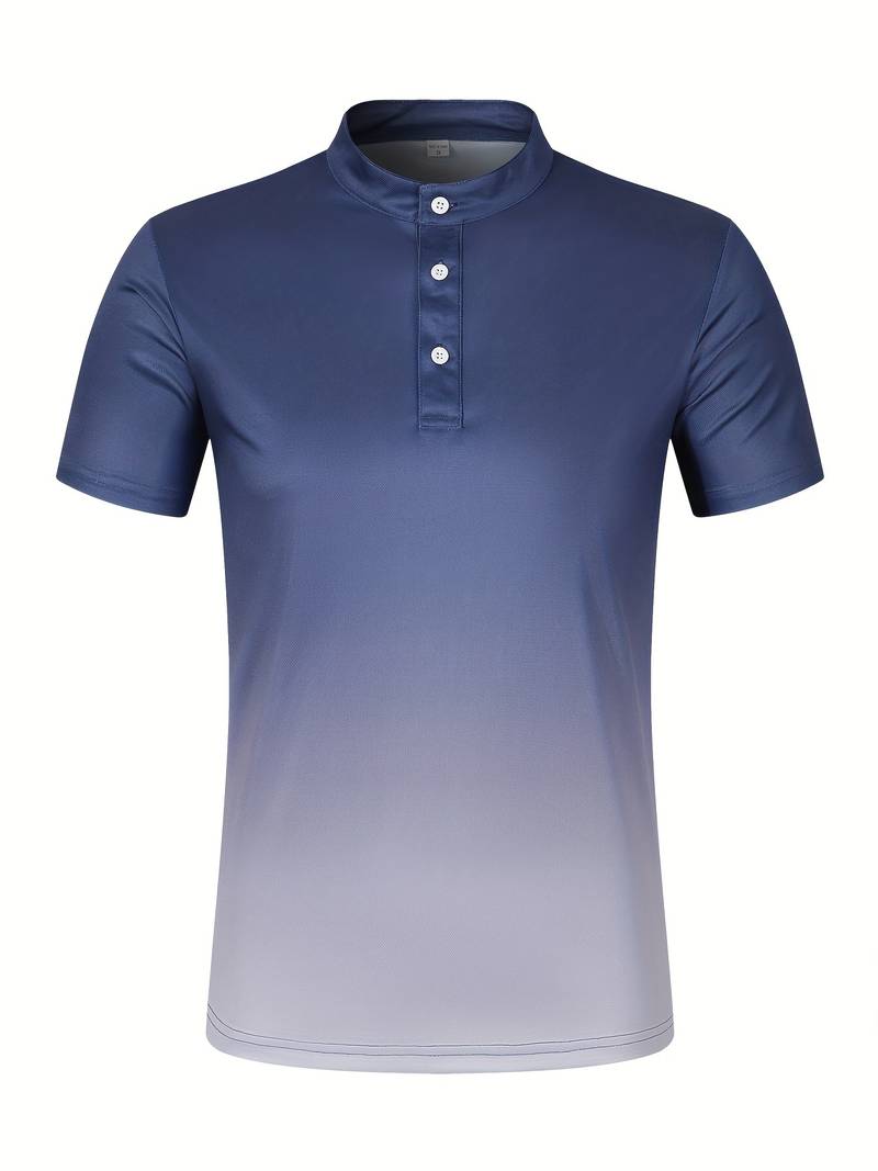 Nathan – elegant summer ombre shirt for men