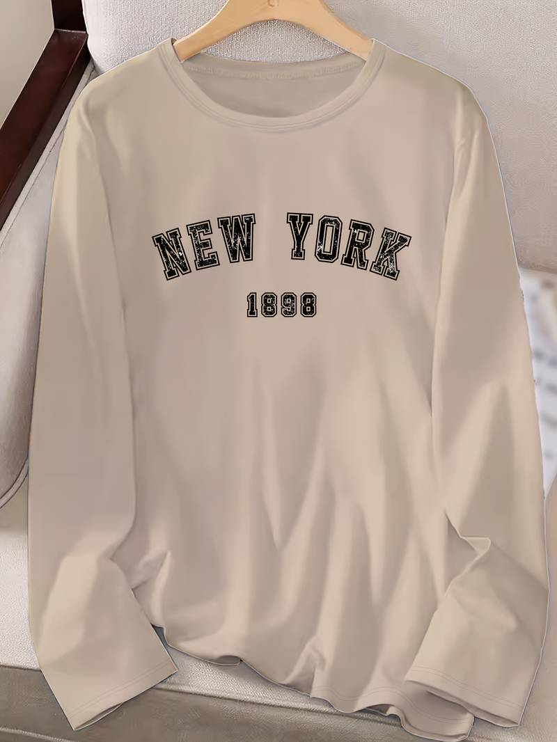 Ava – crew neck t-shirt with new york print