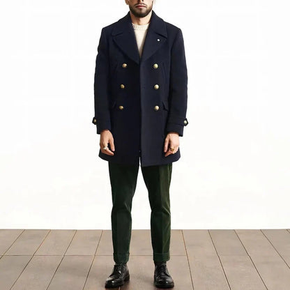 Adam - warm men's jacket with side pockets and jacket collar