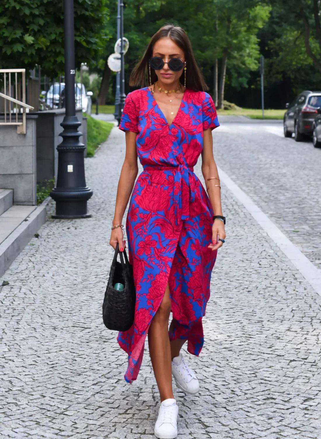 Anna - dress with floral print spring/summer