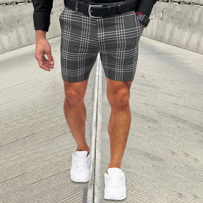 Andrew – casual checked shorts for men