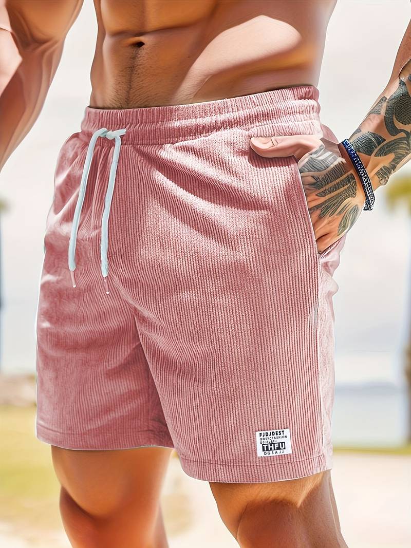 David drawstring shorts with pockets for men