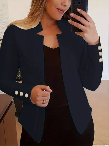 Emma – casual long sleeve button blazer