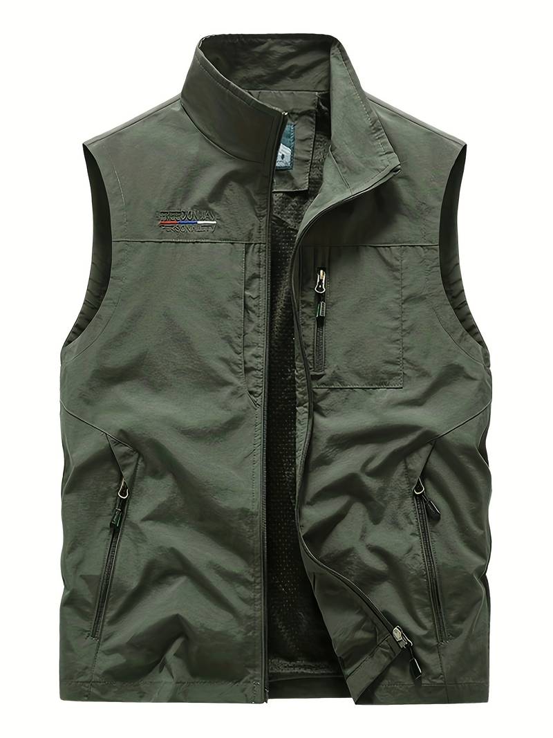 Aristide - men's cargo vest with zip pockets