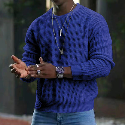 Darius - men's long sleeve sweater with crew neck