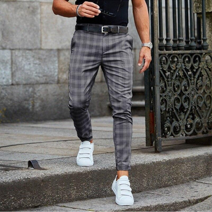 Lucas – fashionable checked trousers for men