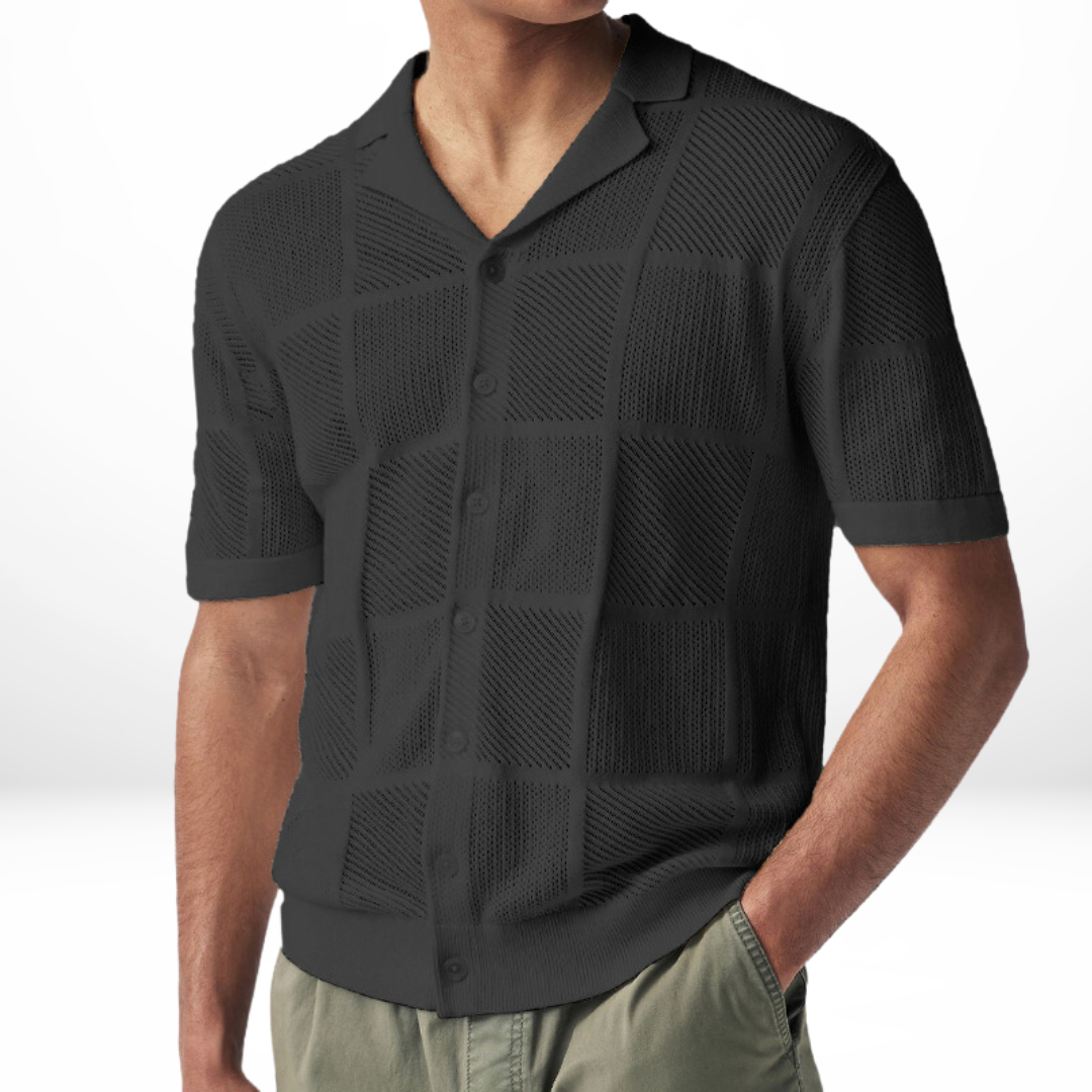 Tasi - breathable casual knitted shirt for men