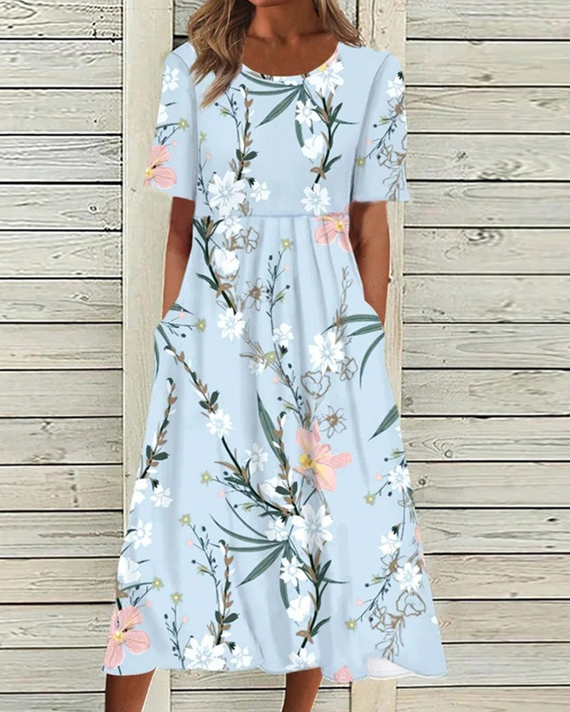 Printed-dress-with-short-sleeves-Leana