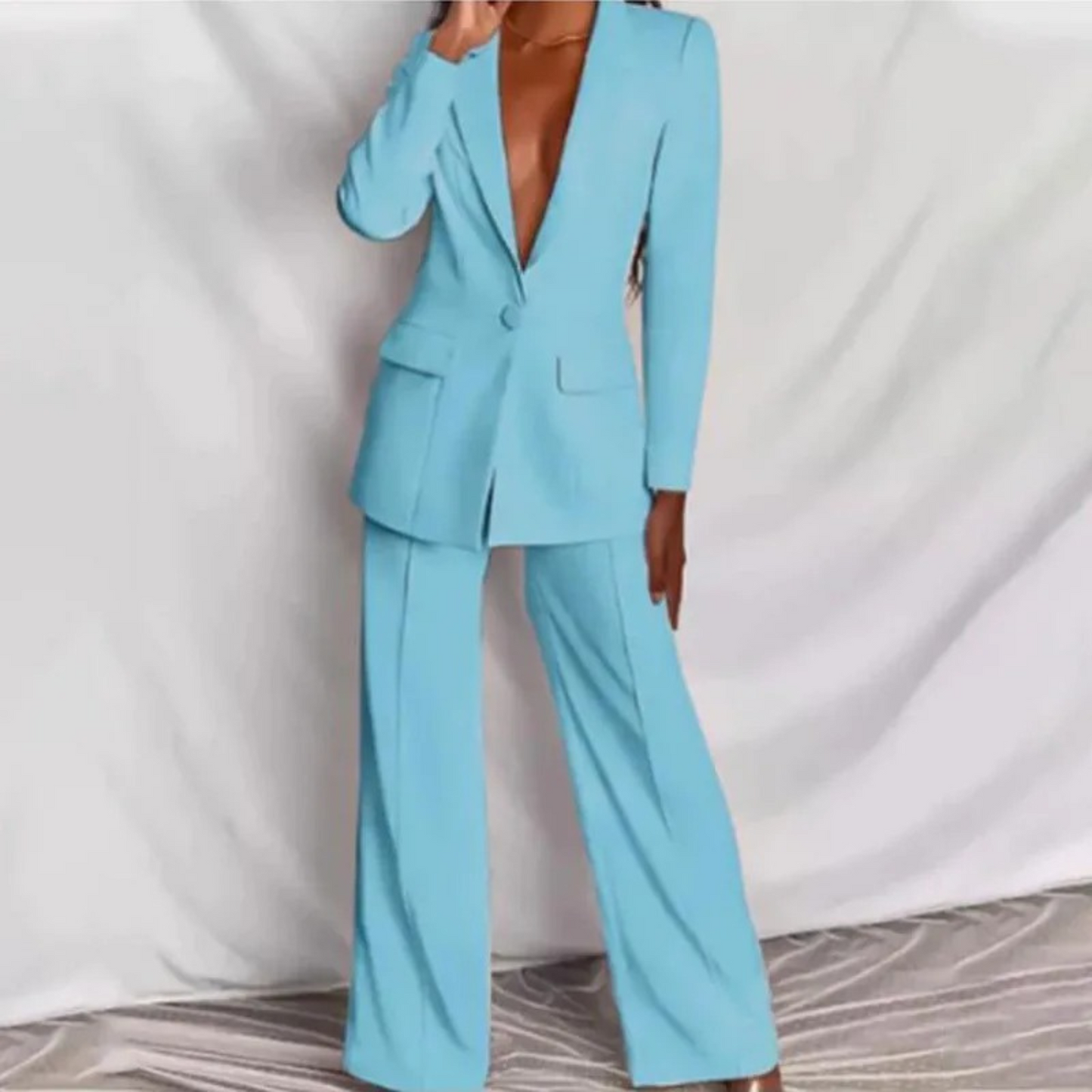 Bina - long sleeve blazer and pants set for women