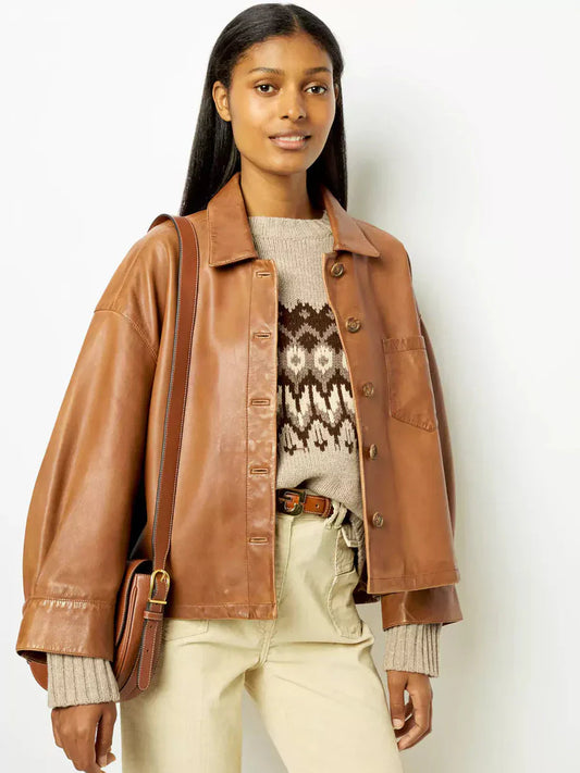 Malvie – vintage leather jacket