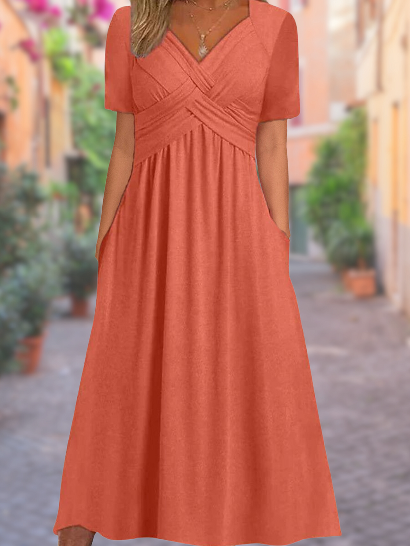 Stella - summer dress with v-neck