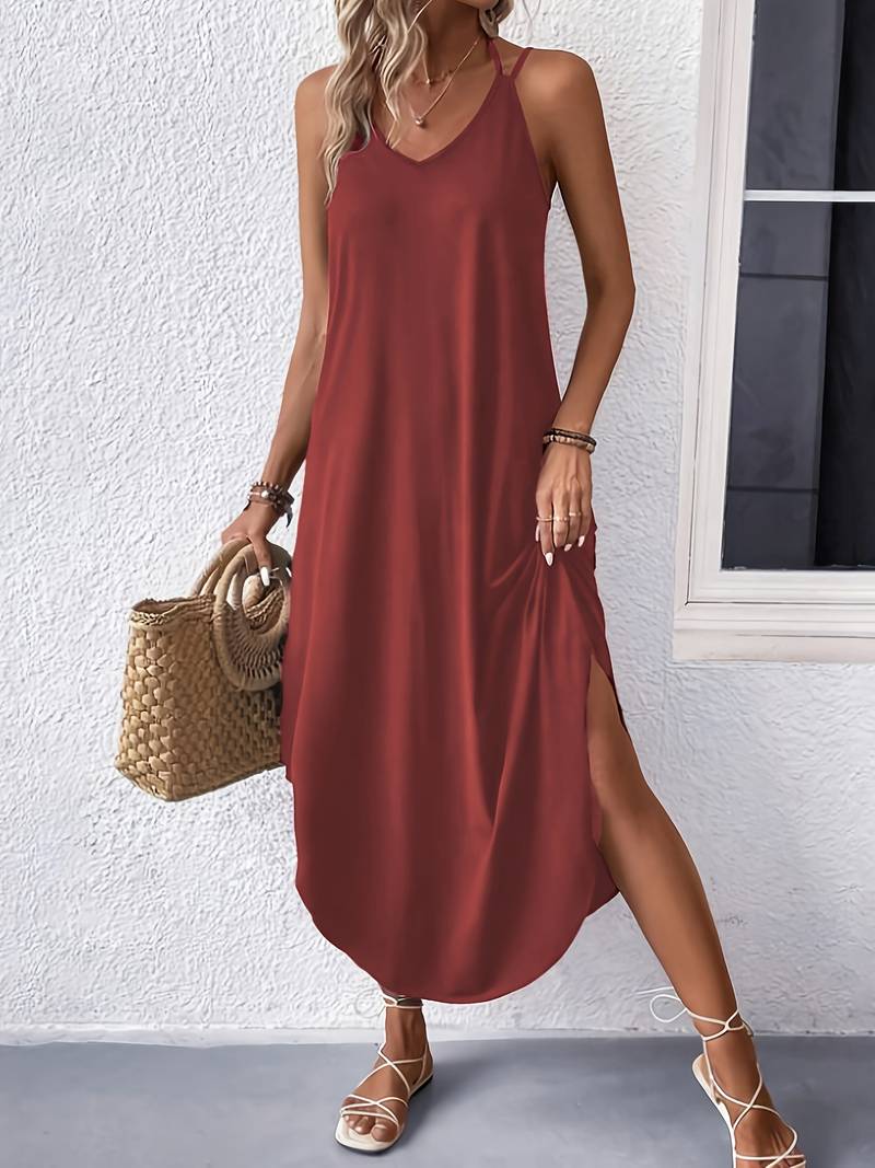 Jane – versatile sleeveless dress with spaghetti straps for summer