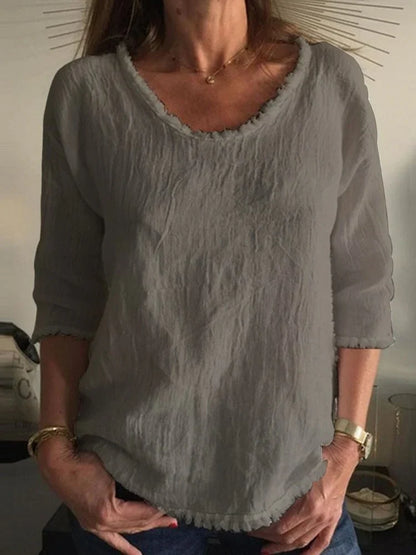 Casual linen top - comfortable & stylish