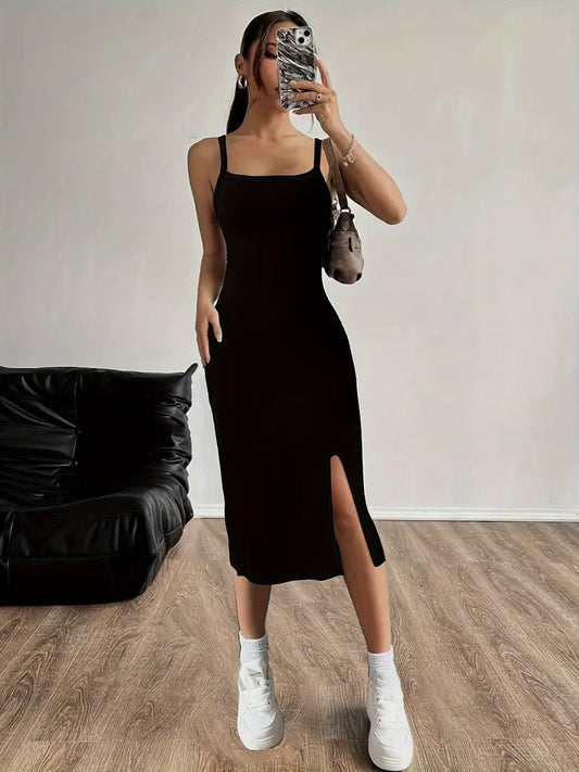 Lydia – elegant, sleeveless, slim cami dress