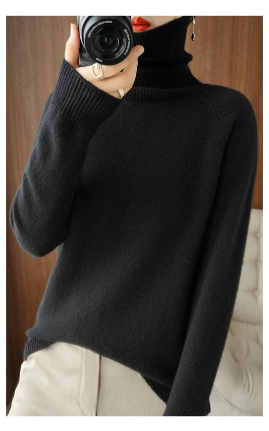 Brianna - soft warm cozy knitted sweater made of cashmere