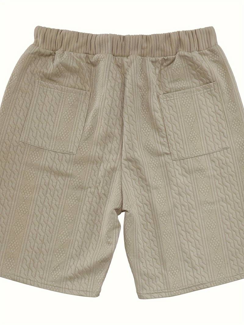 Andrew – set consisting of a comfortable V-neck knitted top and matching shorts