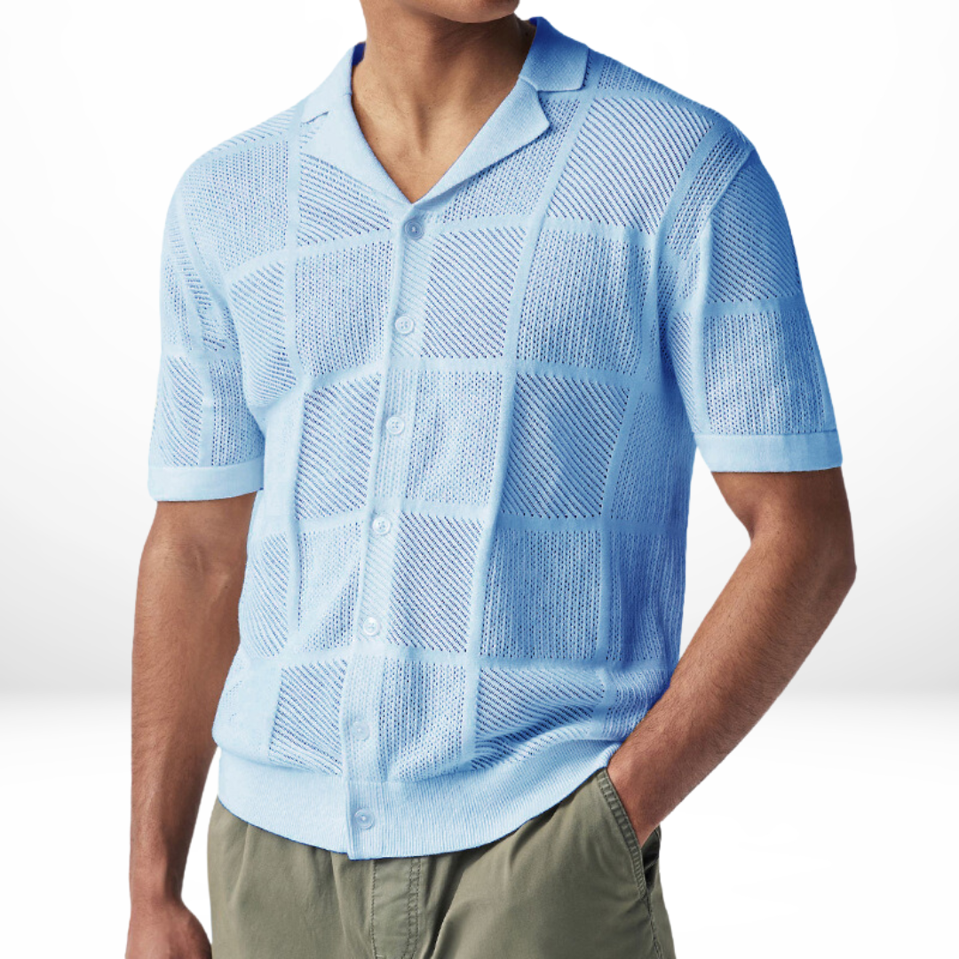 Tasi - breathable casual knitted shirt for men