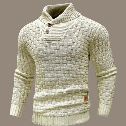 Arvigo - knitted men's sweater with button closure