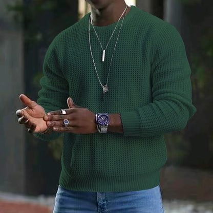 Darius - men's long sleeve sweater with crew neck