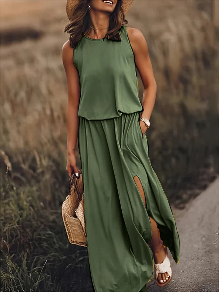 Florentine | women's plain maxi dress