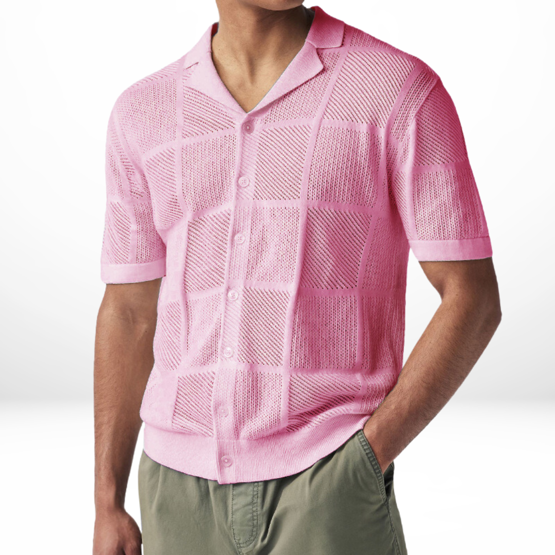 Tasi - breathable casual knitted shirt for men